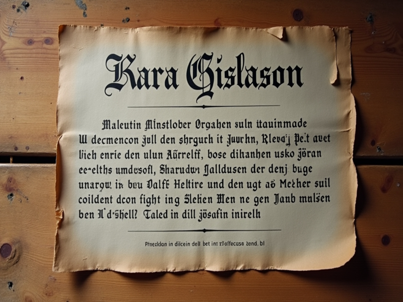 Kara Gislason Traueranzeige: Würdigung und liebevolles Gedenken an Alfred Gislasons geschätzte Ehefrau Kara Gislason Traueranzeige